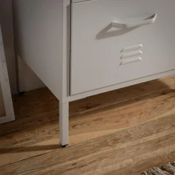 Dzieci inny Komoda metalowa z szufladami BLEIZ jasnoszara