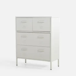 Dzieci inny Komoda metalowa z szufladami BLEIZ jasnoszara