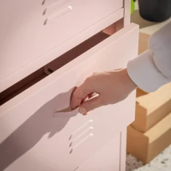 inny Komoda metalowa z szufladami BLEIZ brzoskwiniowa