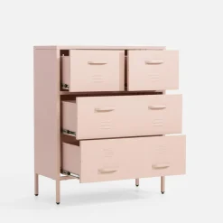 inny Komoda metalowa z szufladami BLEIZ brzoskwiniowa