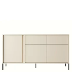 INFINI Komoda niska z 2 szufladami beżowa DAST