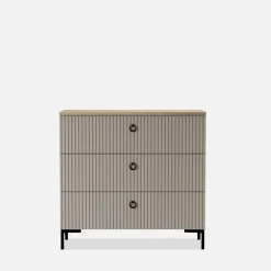 Esteti Komoda ryflowana z szufladami DOMINICA