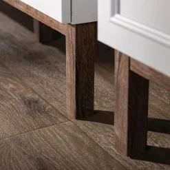 Komody|FORTE Komoda szara z szufladą PENKRIDGE 149.6 cm