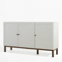 Komody|FORTE Komoda szara z szufladą PENKRIDGE 149.6 cm