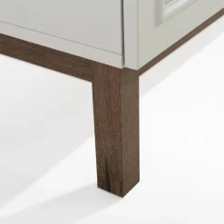 Komody|FORTE Komoda szara z szufladą PENKRIDGE 149.6 cm