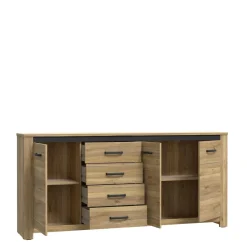 FORTE Komoda szeroka z 4 szufladami SAN CAYETANO