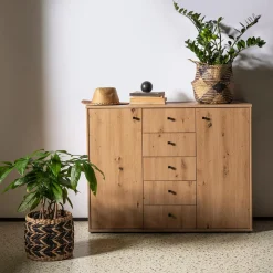 FORTE Komoda TEMPRA 2 2D5S dąb artisan