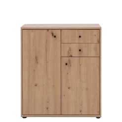 FORTE Komoda TEMPRA 2 niska 2D2S, dąb artisan