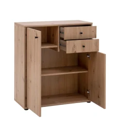 FORTE Komoda TEMPRA 2 niska 2D2S, dąb artisan