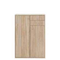 Dzieci FORTE Komoda TEMPRA 2 wysoka 2D2S dąb sonoma