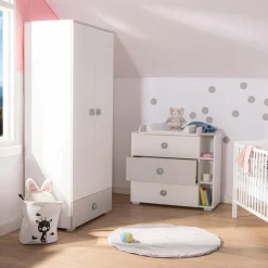Dzieci Komoda TOP BABY szara