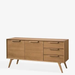 Komody|inny Komoda vintage z 3 szufladami LEO szer. 155,5 cm