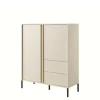 Witryny| Komoda wysoka beżowa DAST