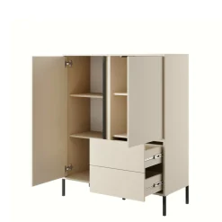 Witryny| Komoda wysoka beżowa DAST