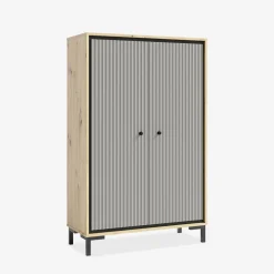 Komody| Komoda wysoka PARII szara