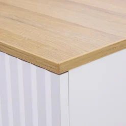 Komody Dla Dzieci|Komody| Komoda wysoka z półkami i ryflowanym frontem PLISSEE