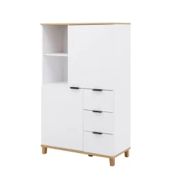 Komody Dla Dzieci|Komody| Komoda wysoka z ryflowanym frontem i szufladami PLISSEE