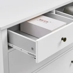 Dzieci inny Komoda z 5 szufladami biała TIXER