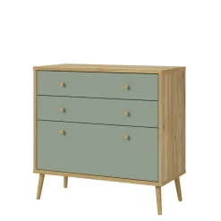 Komody|FORTE Komoda z 3 szufladami WHENUA