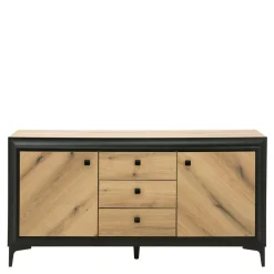 Komody|DiTrendi Komoda z czarnym dekorem FRAME 148,5 cm