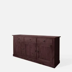 Komody|inny Komoda z litego drewna PAOLA brzoza mahoń