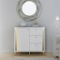 Komody|FORTE Komoda z oświetleniem FORREST HILLS 95,7 cm