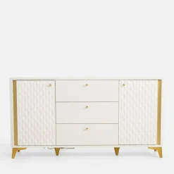 Komody|FORTE Komoda z oświetleniem FORREST HILLS 160,4 cm