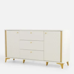 Komody|FORTE Komoda z oświetleniem FORREST HILLS 160,4 cm