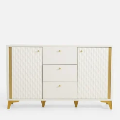 Komody|FORTE Komoda z oświetleniem FORREST HILLS 140,4 cm