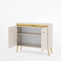 Komody|DiTrendi Komoda z oświetleniem LORENA 106 cm kaszmir