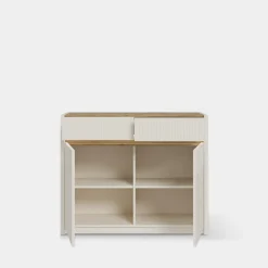 FORTE Komoda z oświetleniem OAK SQUERE 105,3 cm