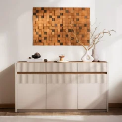 Komody|FORTE Komoda z oświetleniem OAK SQUERE 160 cm