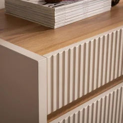 Komody|FORTE Komoda z oświetleniem OAK SQUERE 160 cm