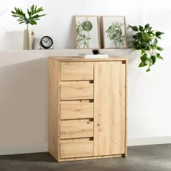 Komody|DiTrendi Komoda z półkami i szufladami LAHTI 2