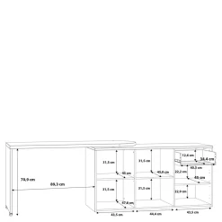 Komody|FORTE Komoda z rozkładanym blatem ALIKLIA