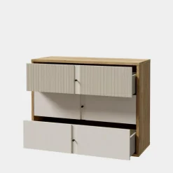 FORTE Komoda z ryflowaniem RANKIN