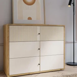 FORTE Komoda z ryflowaniem RANKIN