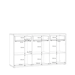Komody|FORTE Komoda z szufladami AKINORI