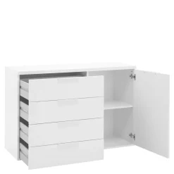 Komoda z szufladami biała MUNDI 120 cm