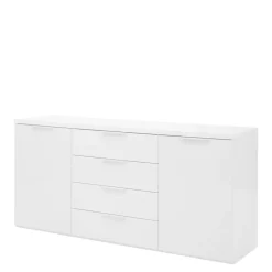 Komody| Komoda z szufladami biała MUNDI 170 cm