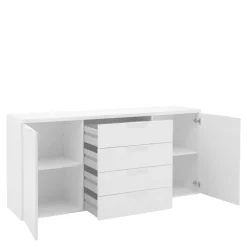 Komody| Komoda z szufladami biała MUNDI 170 cm