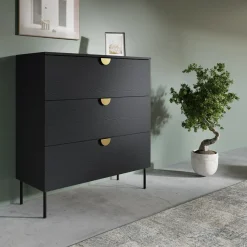 inny Komoda z szufladami czarna MOND