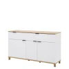 Komody| Komoda z szufladami i ryflowanym frontem PLISSEE 144,8 cm