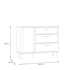 FORTE Komoda z szufladami LACETTI 120 cm