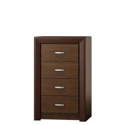 DiTrendi Komoda z szufladami wąska ciemny brąz PARIS