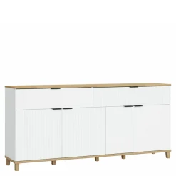 Komody Dla Dzieci|Komody| Komoda z szufladami z ryflowanym frontem PLISSEE 187,1 cm