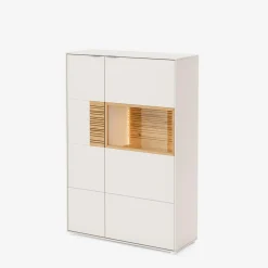 Komody|inny Komoda z witryną i oświetleniem PINARO lewa