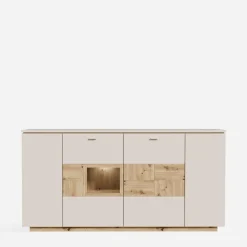 Komody|FORTE Komoda z witryną LOUOTO