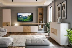 Komody|FORTE Komoda z witryną LOUOTO