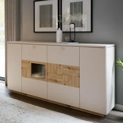 Komody|FORTE Komoda z witryną LOUOTO